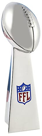 guancrown Fantasy Football Pokal - Chrome Replica Championship Trophy - First Place Winner Award for League (FFL Trophy)