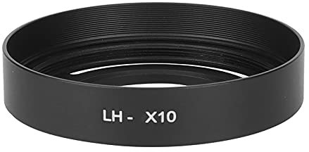 Pilipane Hohle Gegenlichtblende Universal-Metall-Hohl-Belüftetes, Geneigtes, Gebogenes Objektiv MLHX10 Schöne Hohle Metall-Kamera-Gegenlichtblende Für X10/X20/X30 – Abnehmbar Und Kompakt(Schwarz)