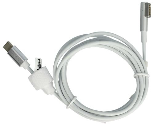 vhbw Adapterkabel USB Typ C auf MagSafe 1 kompatibel mit Apple A1344, A1342 Notebook, Laptop - 170 cm, 65 W, PVC