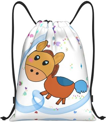 FInpan Listening Mule Sporttasche für Herren und Damen, wasserdicht, mit Kordelzug, Rucksack für Shopping, Yoga, Schule, Schwimmen, Strand