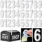 30 Pcs Reflective Mailbox Numbers Stickers, Waterproof Mailbox Numbers for Outside, Large 3 Inch Self Adhesive 0-9 Vinyl Number for Mailbox, Door, Garbage Bins, Address Number (White)