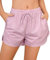 Wikoan Bas de Pyjama à Carreaux Femme Ete Short de Nuit avec Taille élastique Short de Pyjama Léger décontractée Shorts Fève Rose L