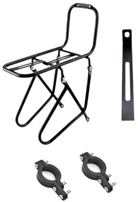 LOVIVER Fahrrad-Vorderradgepäckträger, Fahrrad-Vorderradgabel-Gepäckträger, Tragetasche, Gepäckablage, Frachttasche für Reisen, Radfahren, Reiten, Rennrad