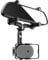 JOCOSA Phone Mount for Car, Rearview Mirror Phone Holder, Multifunctional Phone Holder Mount, 360° Rotatable and Retractable for Car Cell Compatible with Most Smartphone