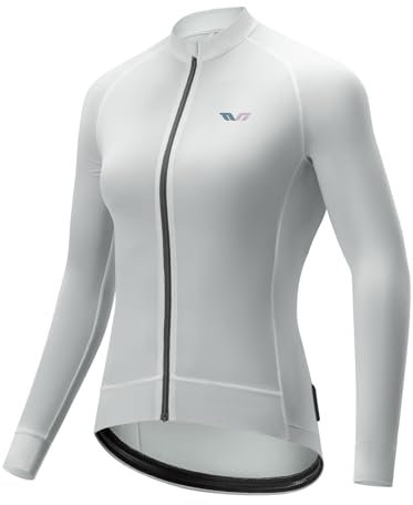 ROCKBROS TVI Radtrikot Damen Langarm, Fahrradtrikot Sommer Rennrad Atmungsaktiv Radfahren Top für Frauen Schnelltrocknend