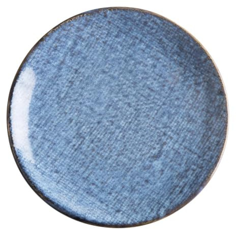 Olympia Denim Blue Porcelain Coupe Plates 180mm 7 Inch, Box of 6 | Chip-resistant glaze protects against scratches, offering robust durability for busy commercial catering environments.