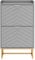 UEV Schuhschrank mit 2 Klappen, 49,5x24,2x91cm,Schuhkipper Schmal,Schuhkommode Flur Wohnzimmer Eingangsbereich,Schuhaufbewahrung mit Kippschutz,Trennwände verstellbar für Verschiedene Schuhtypen grau