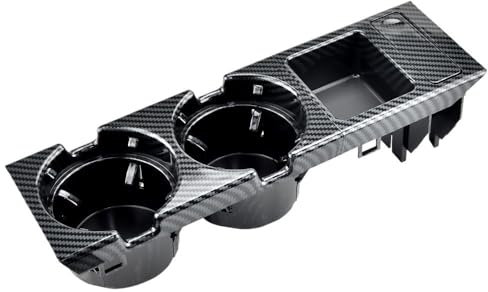 Car Center Console Water Cup Holder Beverage Bottle Holder Coin Tray For Bmw 3 Series E46 323i 318I 320I 98-06 51168217953(Carbon Fiber 1)