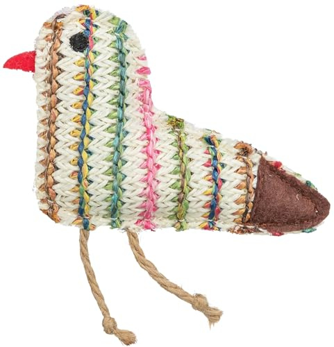Trixie weiches Katzenspielzeug Vogel, Plüschtier für Katzen – 11 cm | Weiches Spielzeug zum Spielen und Toben – fördert den Spieltrieb und sorgt für abwechslungsreiche Beschäftigung