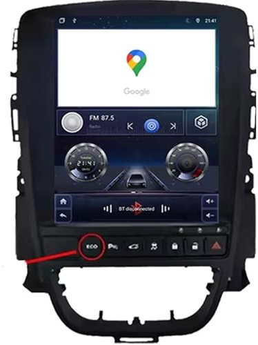 2 DIN Radio para Opel Astra J 2009-2015 9 Inches Android 15 Android Auto FM Am Bluetooth USB para, 8 Core 8G+256G