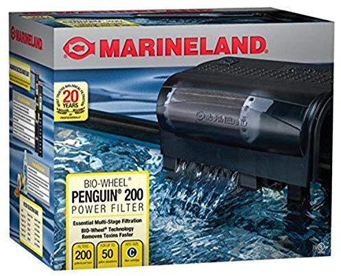 Marineland Penguin Bio-Wheel Power Filter 200 GPH, Multi-Stage Aquarium Filtration