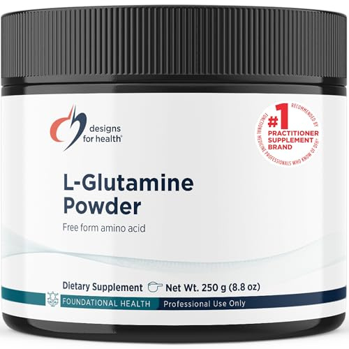 Designs for Health Vegetarian L-Glutamine Powder, Gut Support, 83 Servings