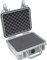 Peli 1200 Koffer zum Schutz Empfindlicher Ausrüsung, IP67 Wasser- und Staubdicht, 4L Volumen, Mit Schaumstoffeinlage (Anpassbar), Silber