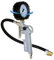 Aerotec 200548 Druckluftpistole / Reifenfüller Set | Reifenfüllerpistole mit 3 Adaptern, Wika Manometer und 30cm Gummischlauch | Geeicht, Druck bis 10 Bar, Standard SK Nippel, Material: Aluminium