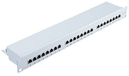 cat 5e 19 1HE-Patchpanel, 24 Port
