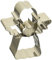Ausstechform 'Engel mit Herz', Ausstecher 7cm, Edelstahl, spülmaschinengeeignet