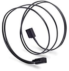 SilverStone SST-CP11-500 - Cable SATA III Ultra Delgado 6Gbps, ángulo de 90°, Conectores de Perfil súper bajo, 50cm