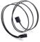 SilverStone SST-CP11-500 - Cable SATA III Ultra Delgado 6Gbps, ángulo de 90°, Conectores de Perfil súper bajo, 50cm