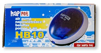 Happet Aquarium air pump for 15 to 100 liter aquarium, 1.5 W, up to 1.5 l / min air