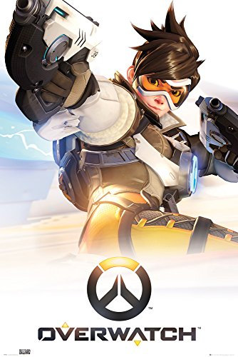 GB Eye Overwatch Schlüsselkunst Maxi-Poster, Holz, Mehrfarbig, 61 x 915 cm.