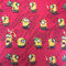 Lizenziert von Universal Studios - Red Cromini Minions Neuheit Druck Premium Grade 100% Baumwolle Feingewebe Kinder Vorhang Bettwäsche Stoff 142cm breit - Meterware