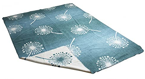 Richter Textilien 41815 2046 Decke Pusteblume Petrol 150x200 cm