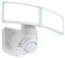 LED Außenwandleuchte Arc,Wandleuchte m.Bewegungsmelder,Außenlampe 45° drehbar,aus Aluminium in Weiß,Erfassungswinkel 180°, Reichweite 0-18 Meter