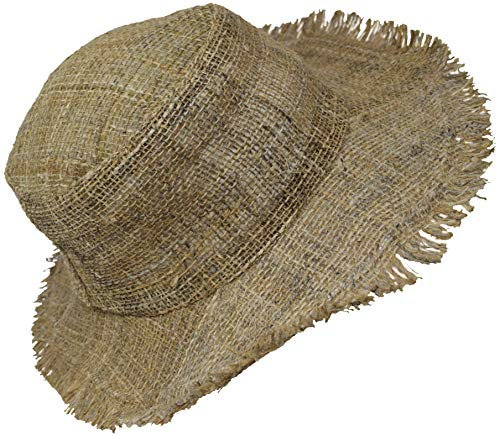 Gheri Herren 100% Hanf Natürlich Stroh Sommer Hut Strand Bootsfahrer Panama Breiter Rand Urlaub C