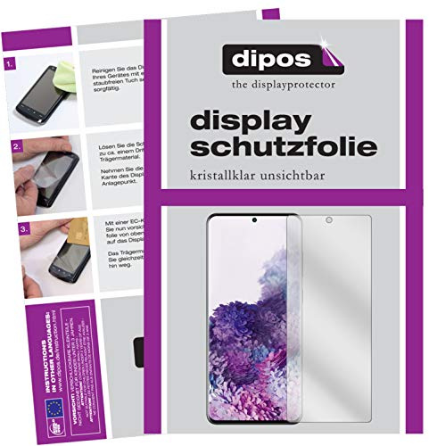 dipos Displayschutzfolie klar für Samsung Galaxy S20 Plus 5G | Passt perfekt, Ultra-Dünn, kratzfest, blasenfrei, Case-Friendly, hüllenfreundlich, Fingerprint-kompatibel, selbstklebend