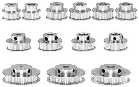 1pcs GT2 Aluminium zahnriemenrad Zahnscheibe 30 36 40 60 Zähne Zahnradbohrung 5 mm 6,35 mm 8 mm 10 mm 12 mm Aluminium Zahnrad Zahnbreite Bandbreite 6mm für 3D-Drucker Reprap (40 Zähne Innenloch 8mm)