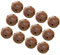 VALICLUD 24 Stück Rostige Glöckchen Klingelglocken Metallglocken Vintage Glöckchen mit Stern Ausschnitten Haustier Glocken Basteln für Weihnachtsferien Tannenbaum Dekoration 30 mm