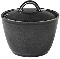 broste Copenhagen Nordic Coal Zucker Schale, Schwarz-braun, 10,6cm