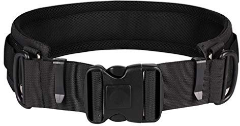 KERDEJAR Adjustable Padded Camera Waist Belt Lens Bag Holder Case Pouch Holder Pack Strap