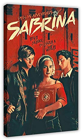 Chilling Adventures of Sabrina Vintage-Film Classic Film Leinwand Schlafzimmer Dekor Bild Drucke Büro Wohnheim Zimmer Dekor Geschenke Rahmen 40 × 60 cm