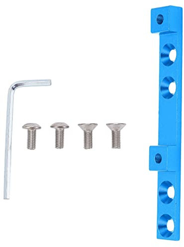 Buachois Bike Bottle Cage Mounting Base, 107 x 12 x 8mm 4 Hole Bicycle Position Cage Mounts, Hole Position Adjustment Adapter for Road Mountain Bike Frame(Blue)