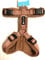 Petlando Brustgeschirr Mesh Y-Comfort Cognac L (Halsumfang46-80 cm, Brustumfang 56-82 cm)