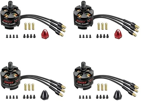 HAWK'S WORK Bürstenloser Motor 2213 935KV, 2-4S Motor für RC Flugzeug Multi Copter DIY Done 450 F550 S500 S550 X525 DJI Phantom Quadcopter (Emax MT2213 CW*2+CCW*2)