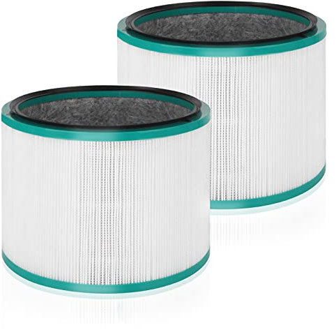 Air Purifier Filter Replacement for Dyson HP01 HP02 DP01 DP02 Desk Air Purifiers, Funmit 360° Combi Glass HEPA Carbon Filter Fit for Dyson Pure Hot Cool Link Air Purifier, Part # 968125-03