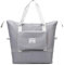 Groß Sporttasche für Herren und Damen Faltbare Reisetasche with Fixed Shoulder Strap Crossbody Bag Travel Bag with Wet Bag Lightweight Waterproof Travel Handbag (Grau)
