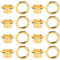 200 juegos de remaches huecos con ojales dorados de doble cara de 6mm, ojales de Metal redondos con arandela para bolsa de ropa DIY, cortinas, zapatos con cinturón