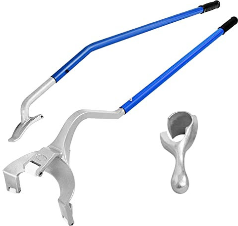 GOPLUS Montage-/Demontagehebel für Reifen, 3er Set Montagewerkzeug für Reifenwechsel, Reifenmontagegerät für Auto, LKW, Bagger & Anhänger, für 44-62 cm Reifen (Blau)