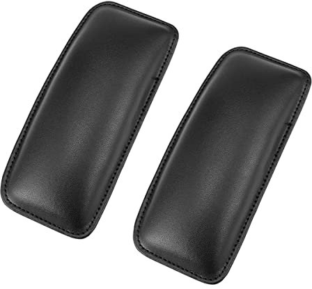 Beinkissen Leder 2 Stück Leder Knie Pad Autotür Armlehne Kissen Kniepolster Auto Beinpolster Knieschoner Universal Auto Innenraum Knie Stützkissen Beinkissen