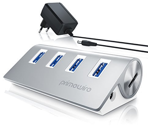 CSL - USB 3.0 Hub aktiv - 10 Gbps - 4-Port - USB Adapter, USB Verteiler, Kompatibel mit Desktop-PCs, Notebook, Netbook, Laptop, Ultrabooks, iMac, MacBook und mehr