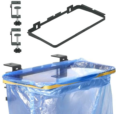 Trash Bag Holder, Hanging Garbage Storage Rack, Under Sink Bag Holder, Kitchen Waste Can, Outdoor Trash Can Bracket, Dustbin Cage Table for Kitchens, Cupboards, Gardens, Outdoor Camping
