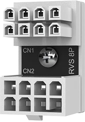 AMZLORD GPU VGA PCIe 8 pines hembra a 8 pines macho U Turn 180 grados ángulo conector adaptador de corriente para computadora de escritorio tarjeta gráfica de video externa tipo inversa 1 paquete