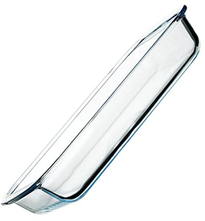 LIFKOME Multi-use Glass Baking Dish Oven Dishes Casserole Trays Steaming Steak Plate