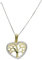 Never Say Never Collana in oro giallo 18k e oro bianco 18k a forma di cuore e albero della vita. Mamma speciale. Un regalo di cuore., cm, Oro, Non Applicabile