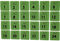 ProBytes Magnetic Dry Wipe Whiteboard Mini Erasers 24 Pack - Lightweight Fun Numerical Board Duster, Ceramic, Porcelain, Melamine, Glass Rubber, 1 to 24 Numbered Apple Sketch - Green Squares