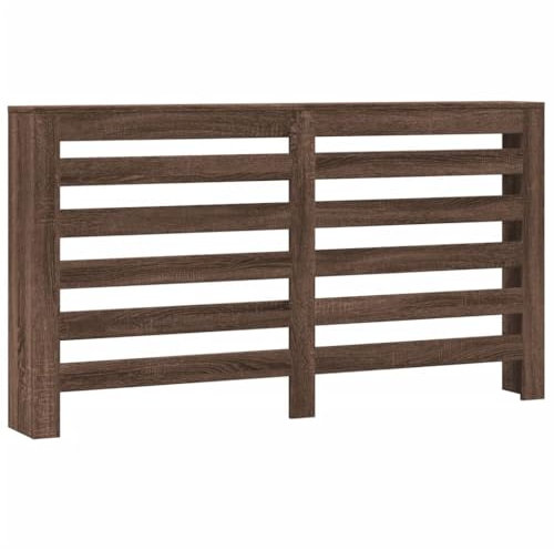 vidaXL Cache-radiateur chêne Marron 149x20x82 cm Bois d'ingénierie, Bouchon de radiateur, Cache-radiateur Haut, radiateur à Profil réduit