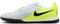 Nike Phantom Gx 2 Academy TF Low-Top Fußballschuh, Zapatillas de fútbol Hombre, Metallic Silver Black Volt, 38 EU